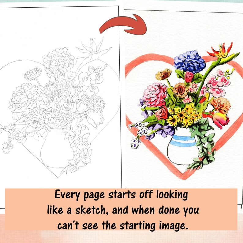 Date Night Painting Activity for 2 People Watercolor Painting Coloring