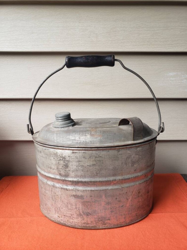 Vintage Coal Miners Lunch Pail Etsy