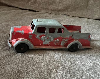 Vintage Metal Fire Engine Truck