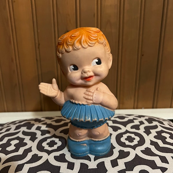 Vintage 1950’s Alan Jay Baby-Squeaky Rubber baby toy - Works well