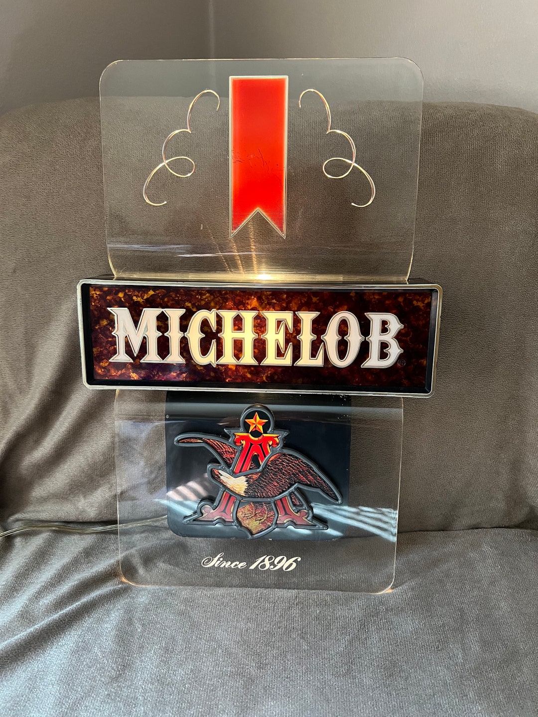 Michelob Plastic Wall Hanging Bar Sign Etsy