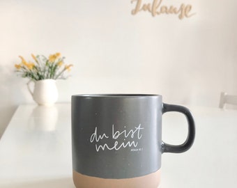 Mug « tu es à moi » | tasse de thé | Tasse à café | Verset biblique | Chrétien | Cadeau de Noël | Cadeau | Céramique | caractères