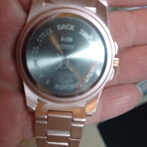 Rose gold watch