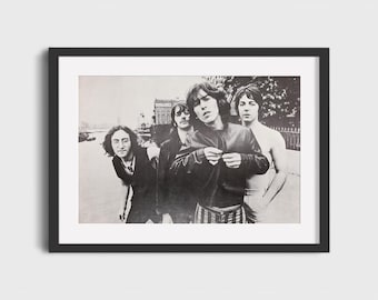 ビートルズ ビンテージ ポスター 写真 コラージュ 写真 1970 年代