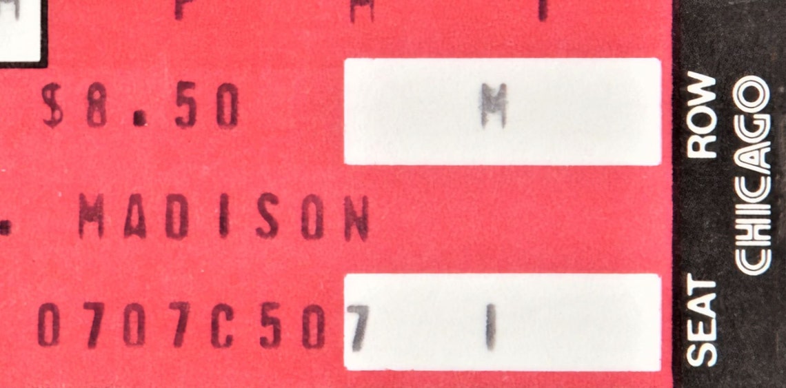 1984 CHICAGO BULLS Print / Game Ticket Michael Jordan Debut Etsy