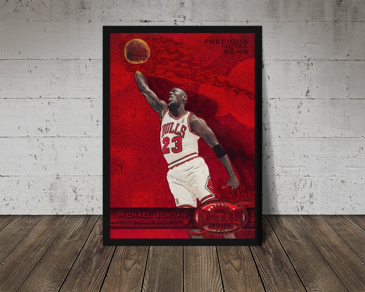 1997 MICHAEL JORDAN Metal Universe precious Metal Gems 23 - Etsy