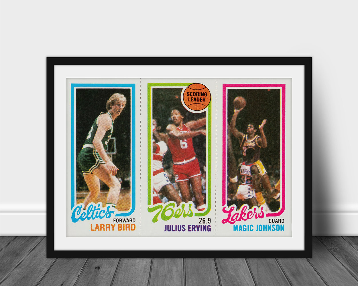 1981 Boston Celtics Larry Bird Converse Poster - Row One Brand