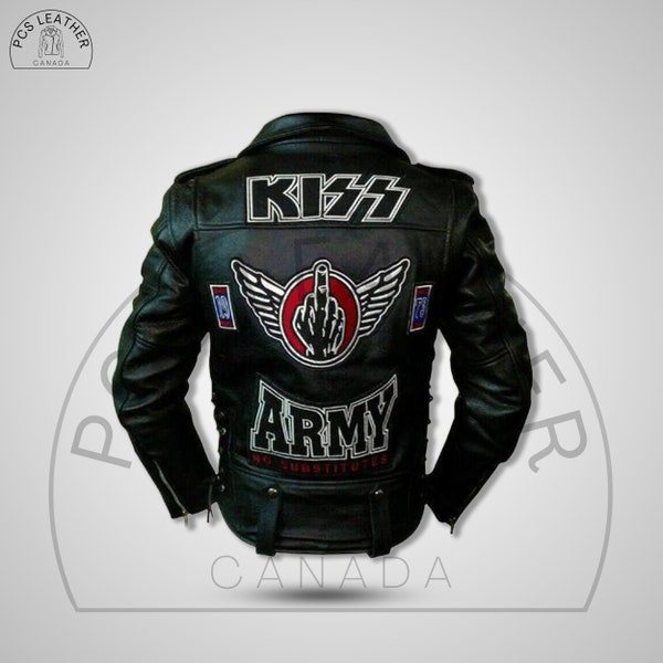 Leather Jacket - Etsy