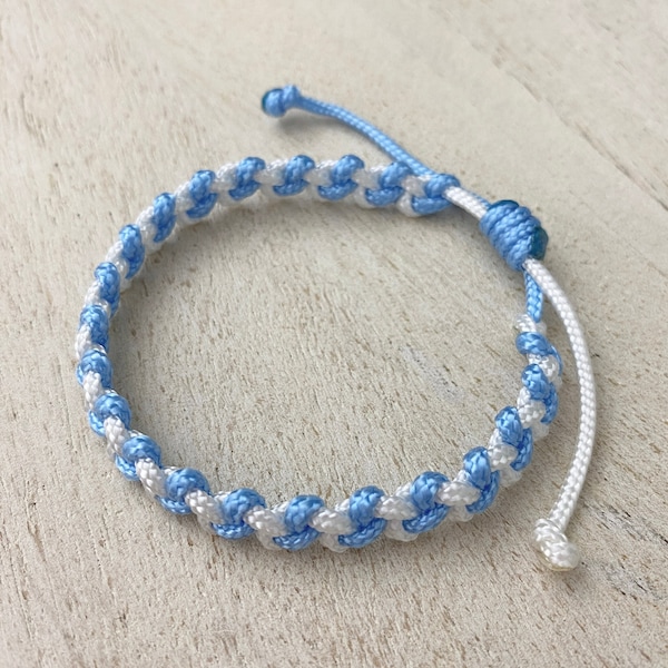 North Carolina College Team Bracelet, Carolina Blue and White Merch for Friend Alumni Family, Graduation Birthday Gift