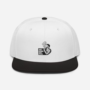 Cigar Head Snapback Hat