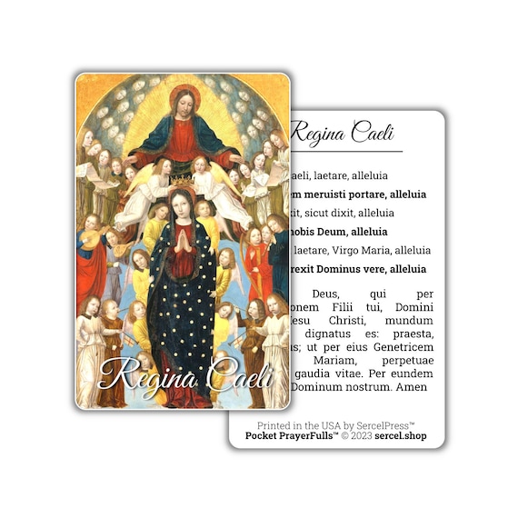 Regina Caeli in Latin: Pocket Prayerfulls™ | Durable Wallet Prayer