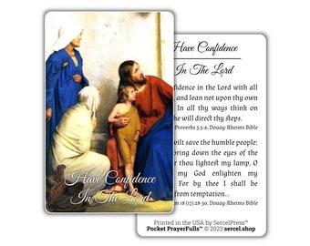 Have Confidence In The Lord, Proverbs 3: Pocket PrayerFulls™ | Durable Wallet Prayer Cards | Holy Bible | Scripture