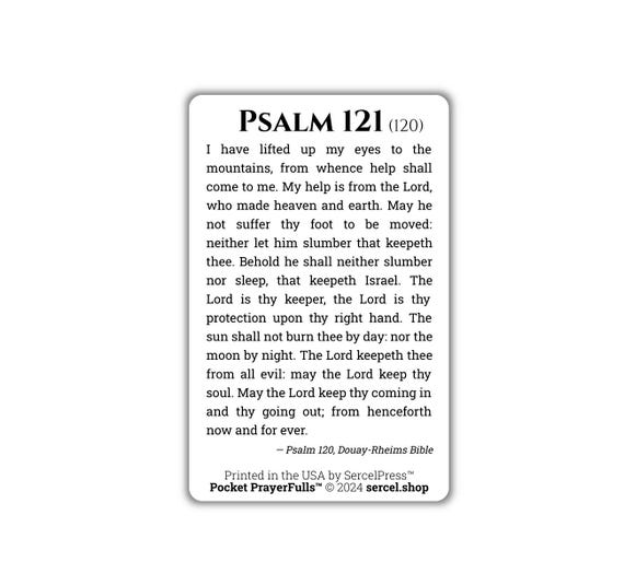 Psalm 121: Pocket Prayerfulls™ Durable Wallet Holy Cards Holy