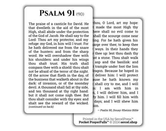 Salmo 91: Tarjetas Sagradas de Bolsillo™ / Tarjetas Sagradas de Bolsillo / Sagrada Biblia / Douay-Rheims / Escrituras / Salmos