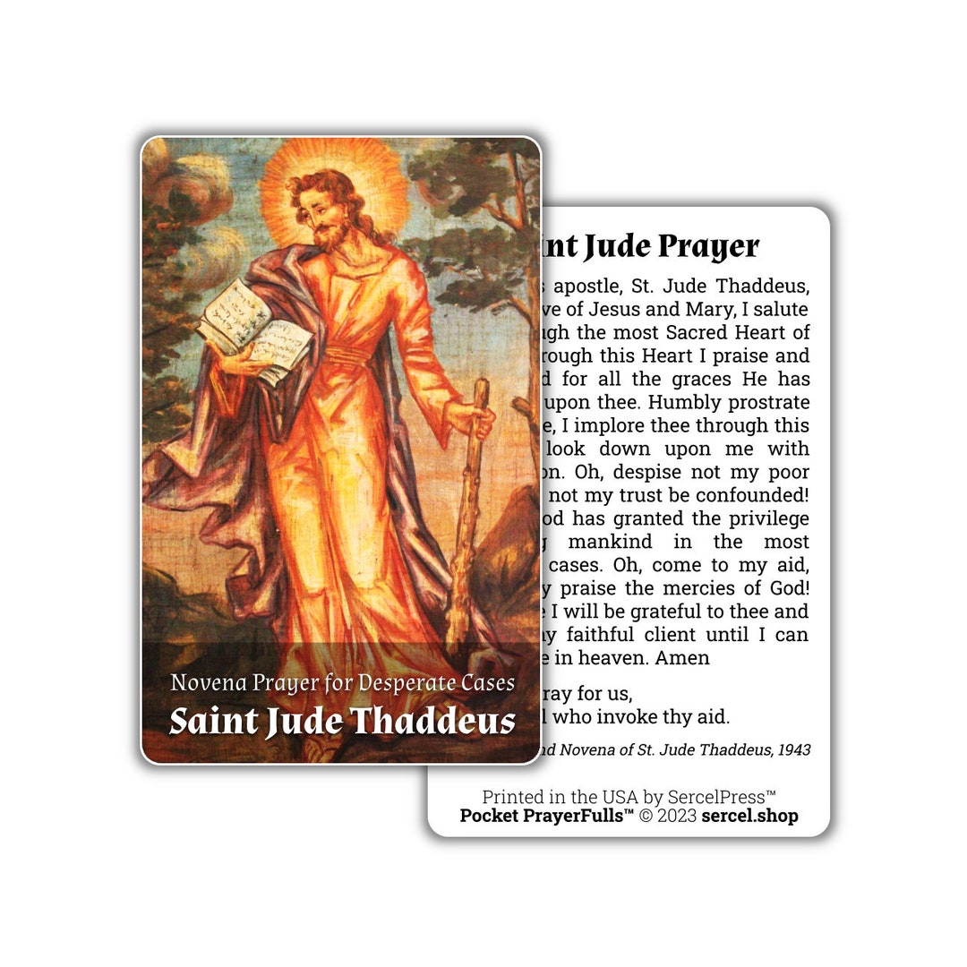 Saint Jude Thaddeus, Novena Prayer for Desperate Cases: Pocket ...