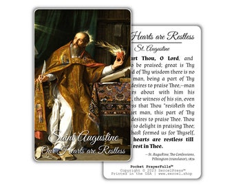 Our Hearts Are Restless Until They Rest in You St Augustine Printable ...