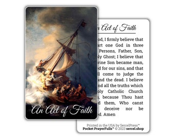 Act of Faith: Pocket PrayerFulls™ | Duurzame gebedskaarten portemonnee | Katholieke gebeden