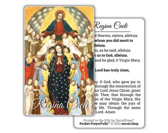 Regina Caeli: Pocket PrayerFulls™ | Durable Wallet Prayer Cards | Catholic Prayers