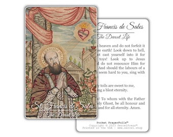 San Francisco de Sales, La vida devota: Tarjetas de oración de bolsillo™ / Tarjetas sagradas de bolsillo / Santos católicos