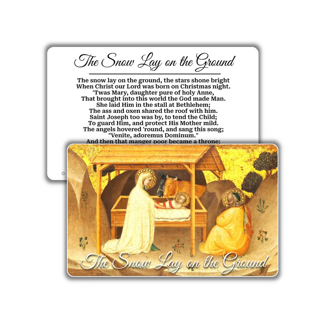 Snow Lay The Snow Lay on the Ground: Pocket Prayerfulls™ | Durable Wallet Prayer ...