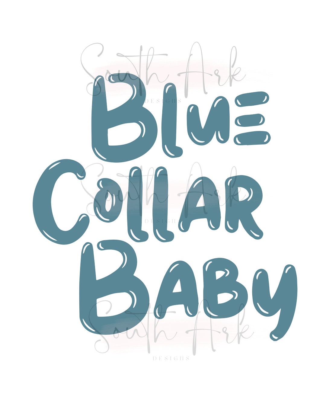 Blue Collar Baby PNG File digital Download - Etsy