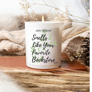 Smells Like Your Favorite Bookstore Candle – Cozy Bookish Vibes – Gift for Book Lovers – Aesthetic Soy Candle