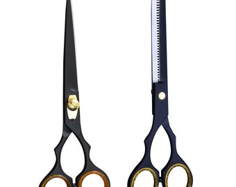 Hair Cutting Shears and Thinning Shears for Personal/Professional Use (Set)
