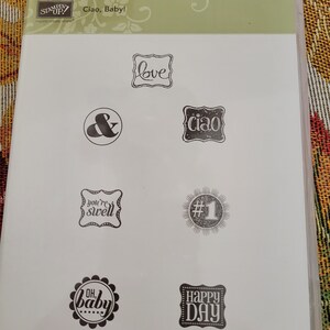 Stampin Up Stamp Set Ciao Baby