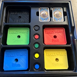 Ticket to Ride Train Boxes Fits in Game Box