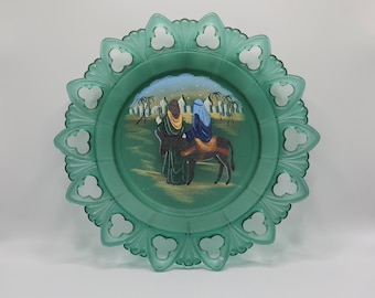 FENTON Art Glass 1998, Birth of A Savior, The Arrival Limited Edition Plates