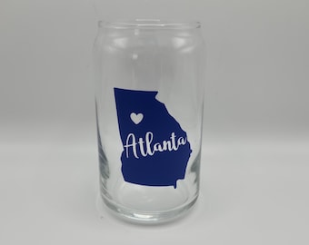 Georgia/ Atlanta Drinking Glass
