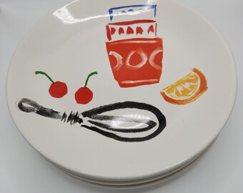 Set of 4 Collectible Kate Spade Plates by Lenox, 2 Styles - Etsy