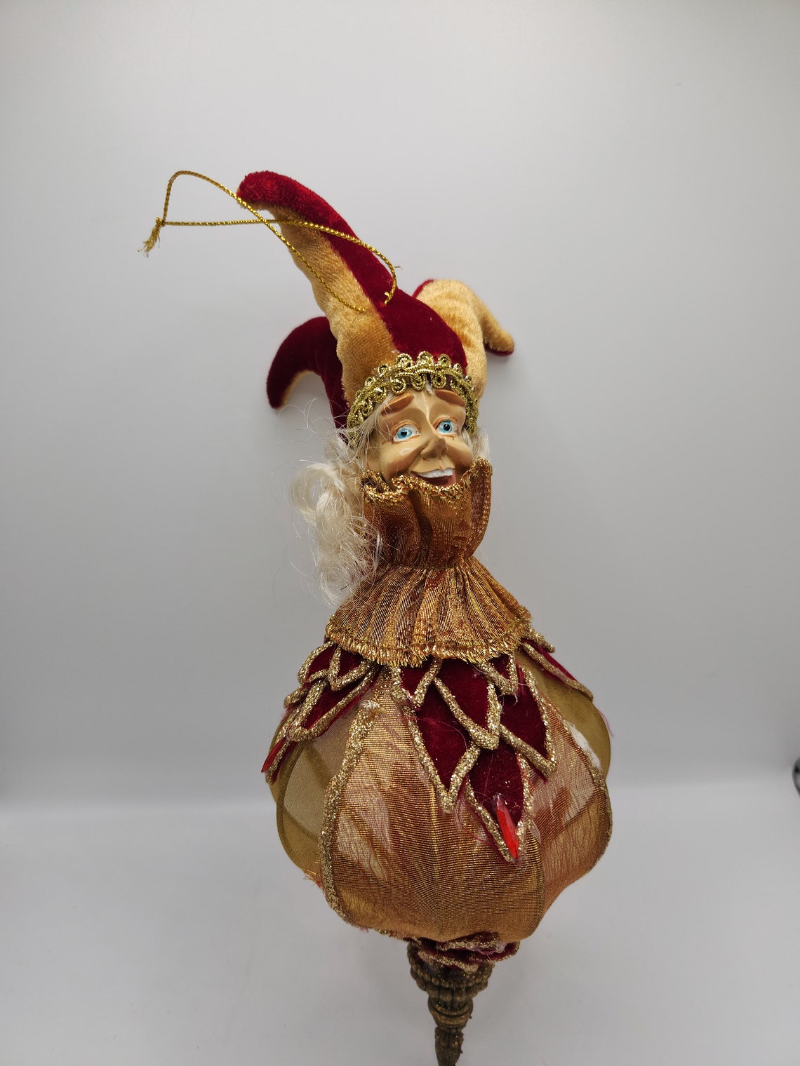 Vtg Handmade Jester Bouffant Piece