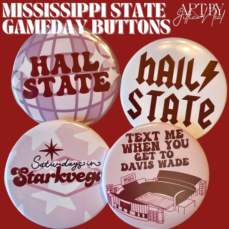 Mississippi State Gameday Buttons Mississippi State University