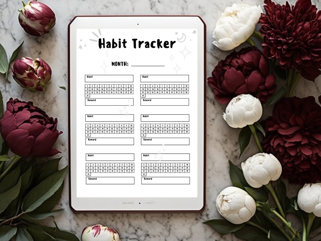 Habit Tracker Bundle - Cute Printable PDF - Daily to Do List - Weekly ...
