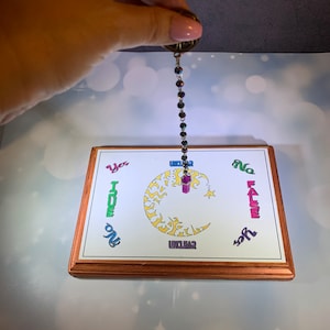 Divination Board | Scrying Board | Crystal Dowsing Board | Wooden Divination Mat | Pendulum Answer Board | Crystal Pendulum Mat |Answer Mat