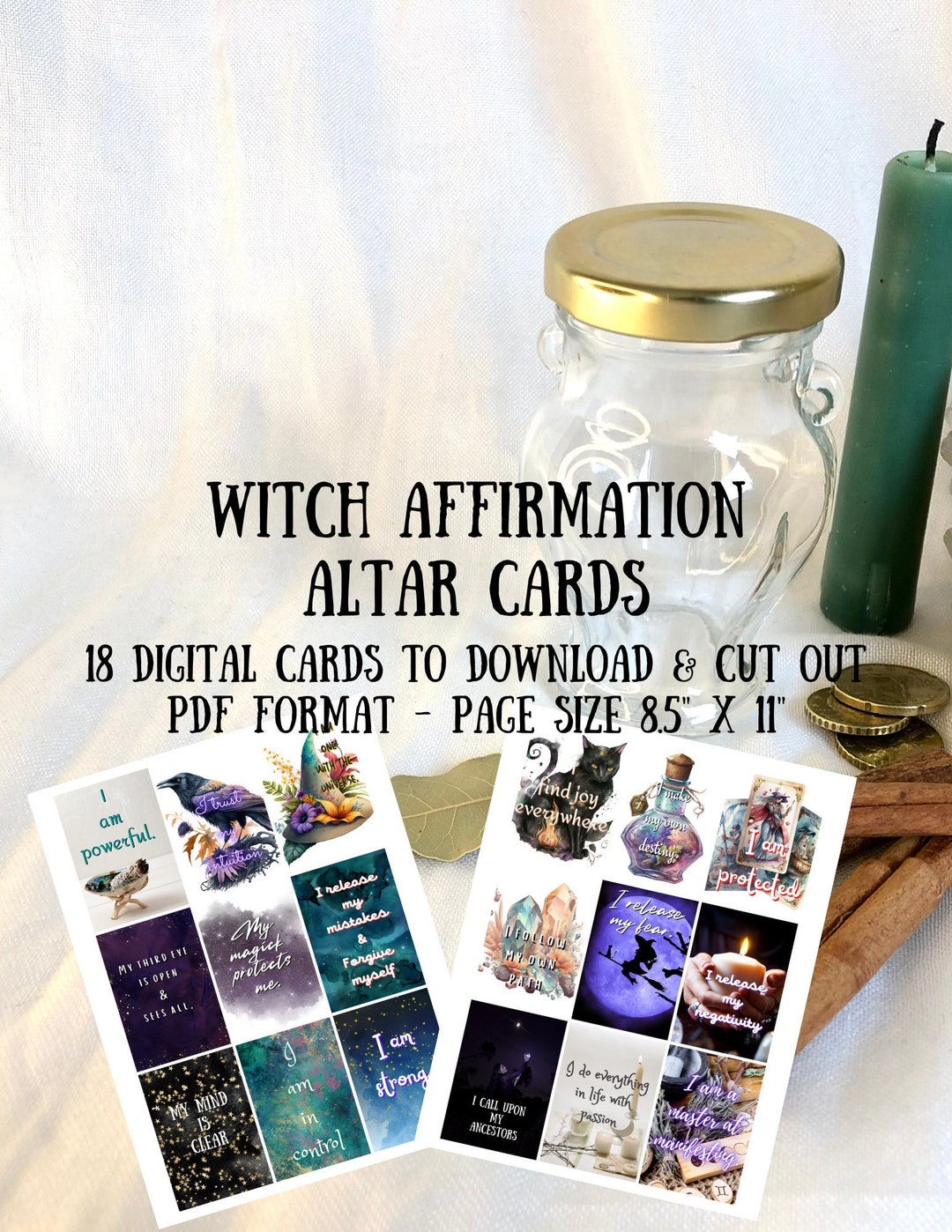 Altar Affirmation Cards for Instant Download | Celebrate Yourself With ...