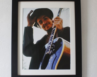 Foto de Bob Dylan - 2002 - Póster promocional original enmarcado