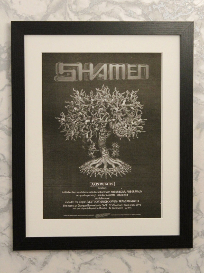 Shamen - Axis Mutatis - 1995 - Framed Original Promo Poster - Etsy