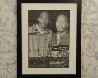 Snoop Dogg - Warren G - 1994 - Affiche promotionnelle originale encadrée