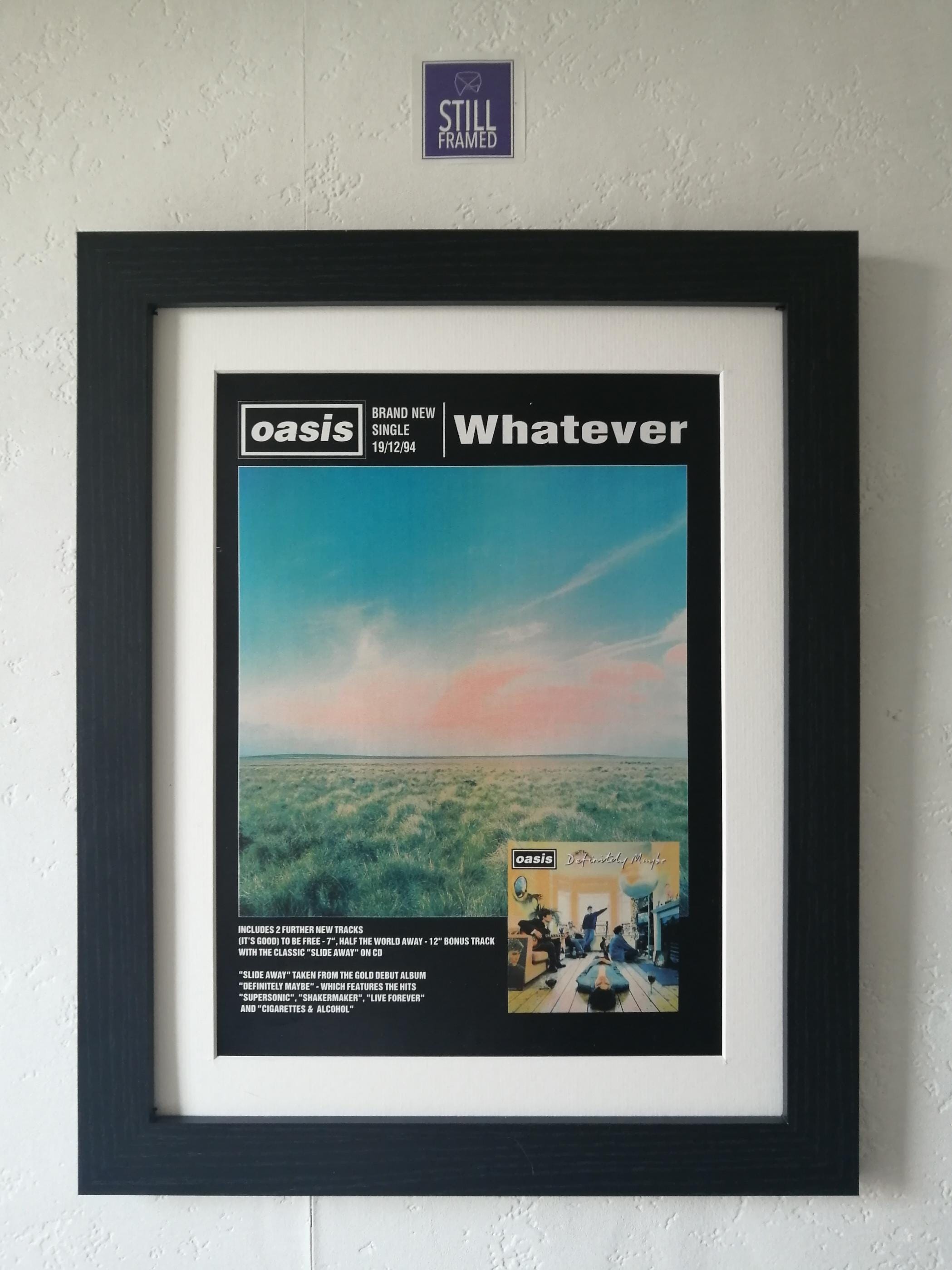 OASIS 1994年 ヴィンテージ ポスター フレーム付き OASIS 1994年 ヴィンテージ ポスター フレーム付き（Rare oasis
