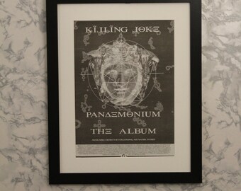 Killing Joke - Pandemonium - 1994 - Affiche promotionnelle originale encadrée