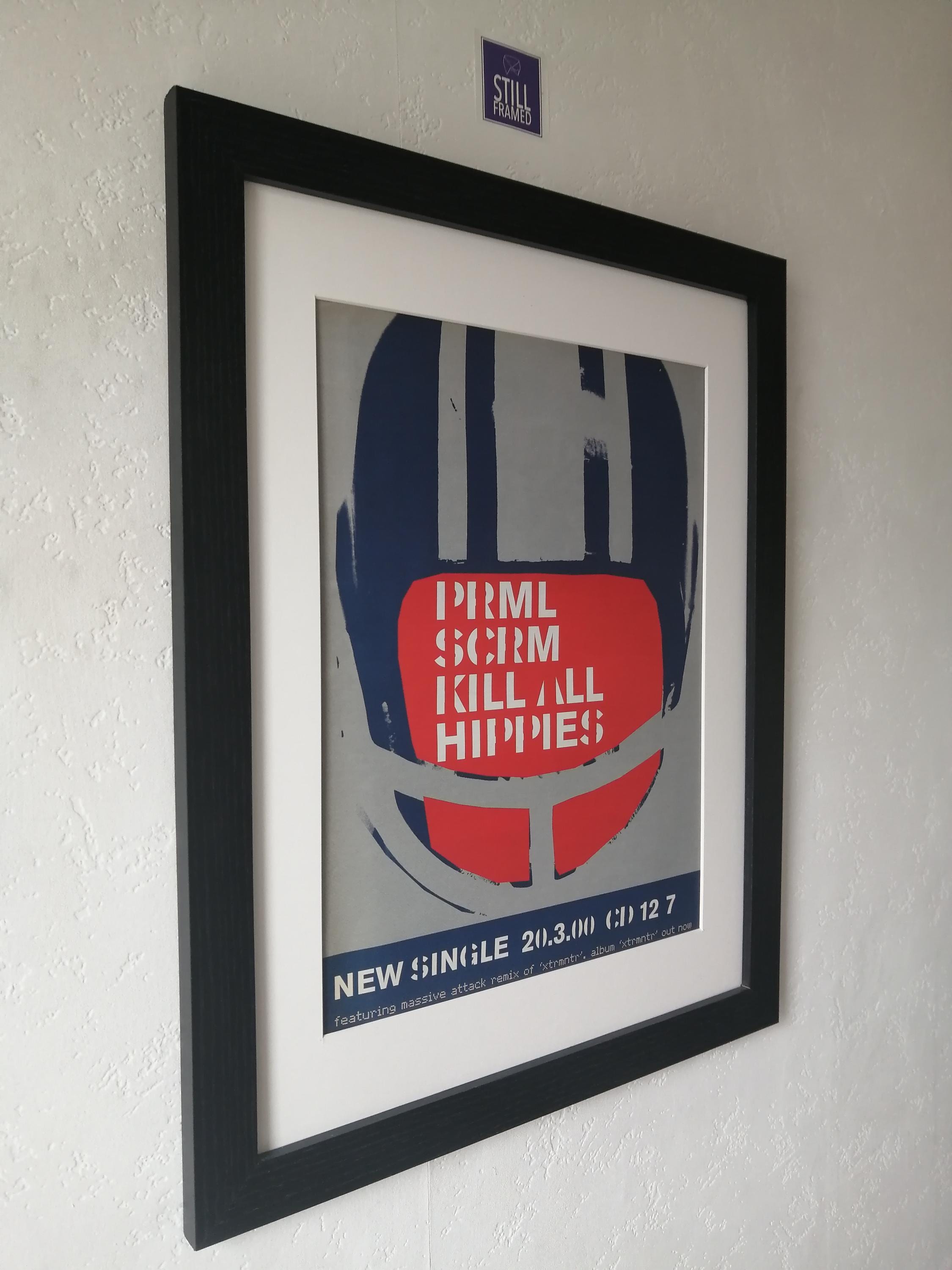 Primal Scream - Kill All Hippies - 2000 - Original Framed Promo 