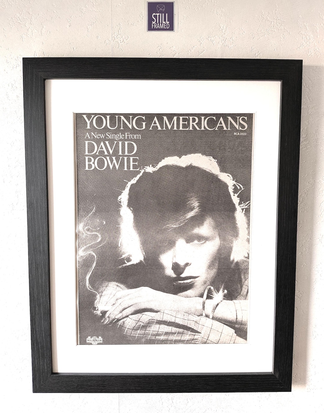 David Bowie - Young Americans - 1975 - Framed Original Promo Poster - Etsy