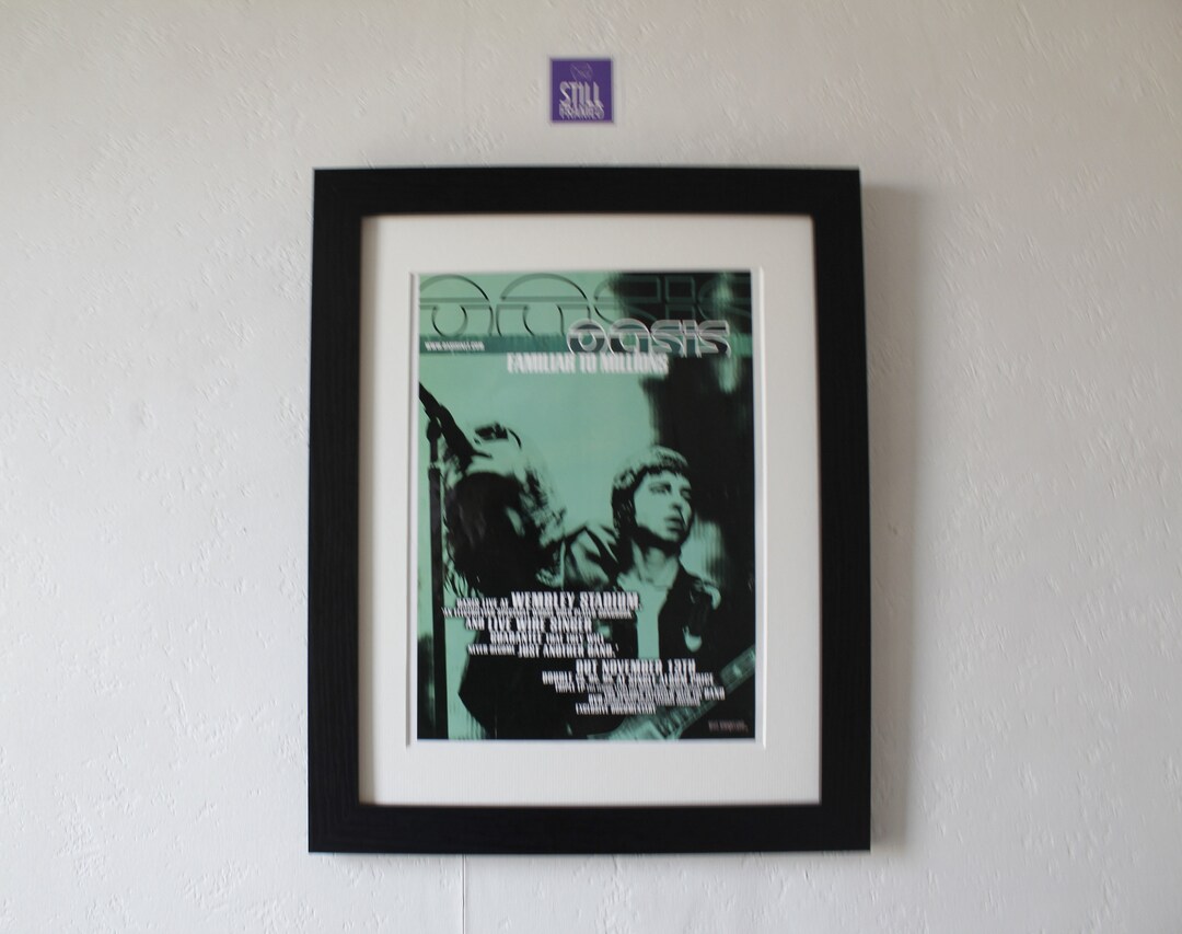 Oasis Familiar to Millions 2000 Original Framed Promo Etsy