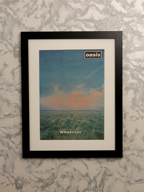 Oasis - Whatever - 1994 - Framed Original Promo Poster - Etsy