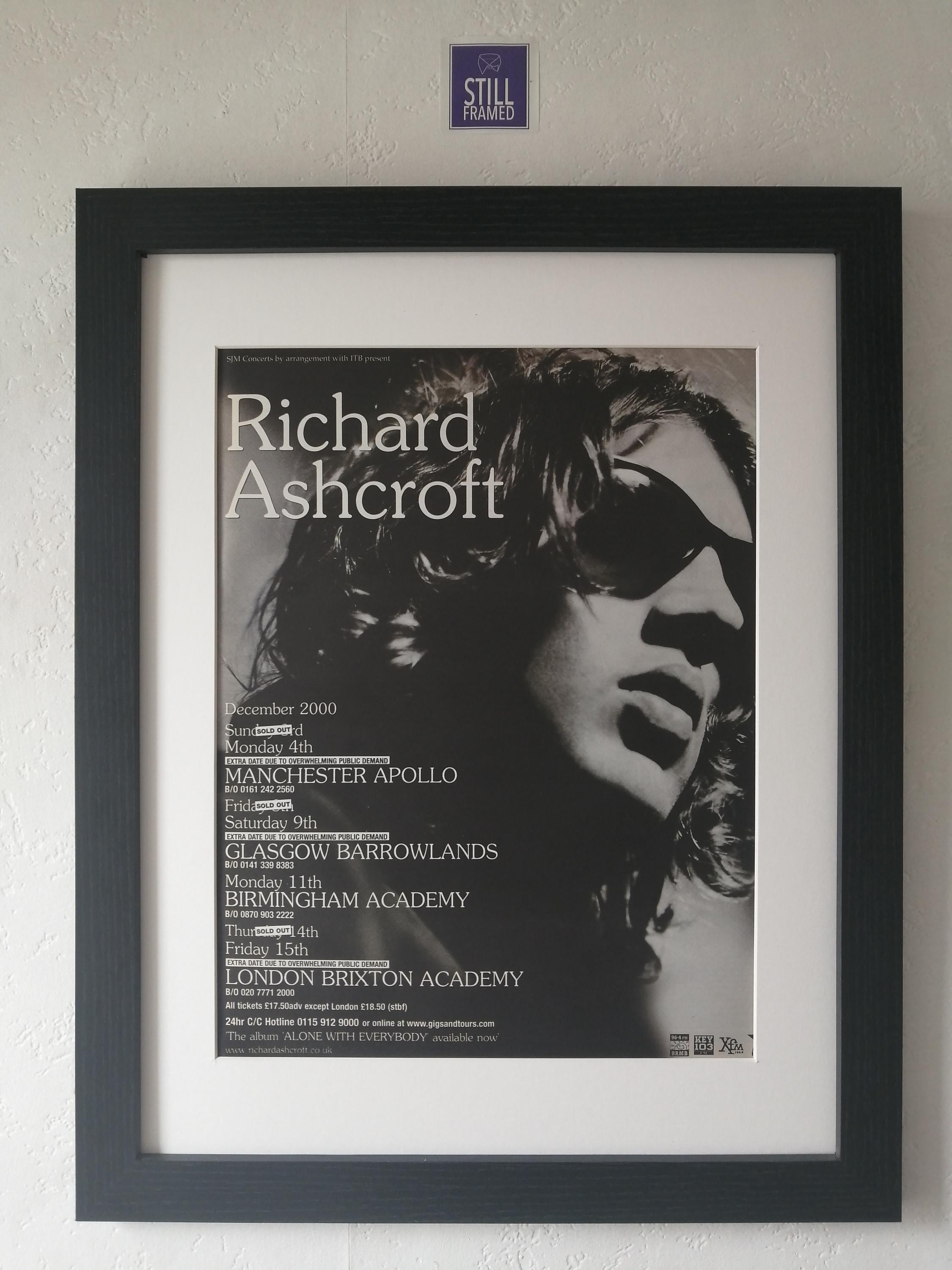 Richard Ashcroft - Alone With Everybody - 2000 - Framed Original 
