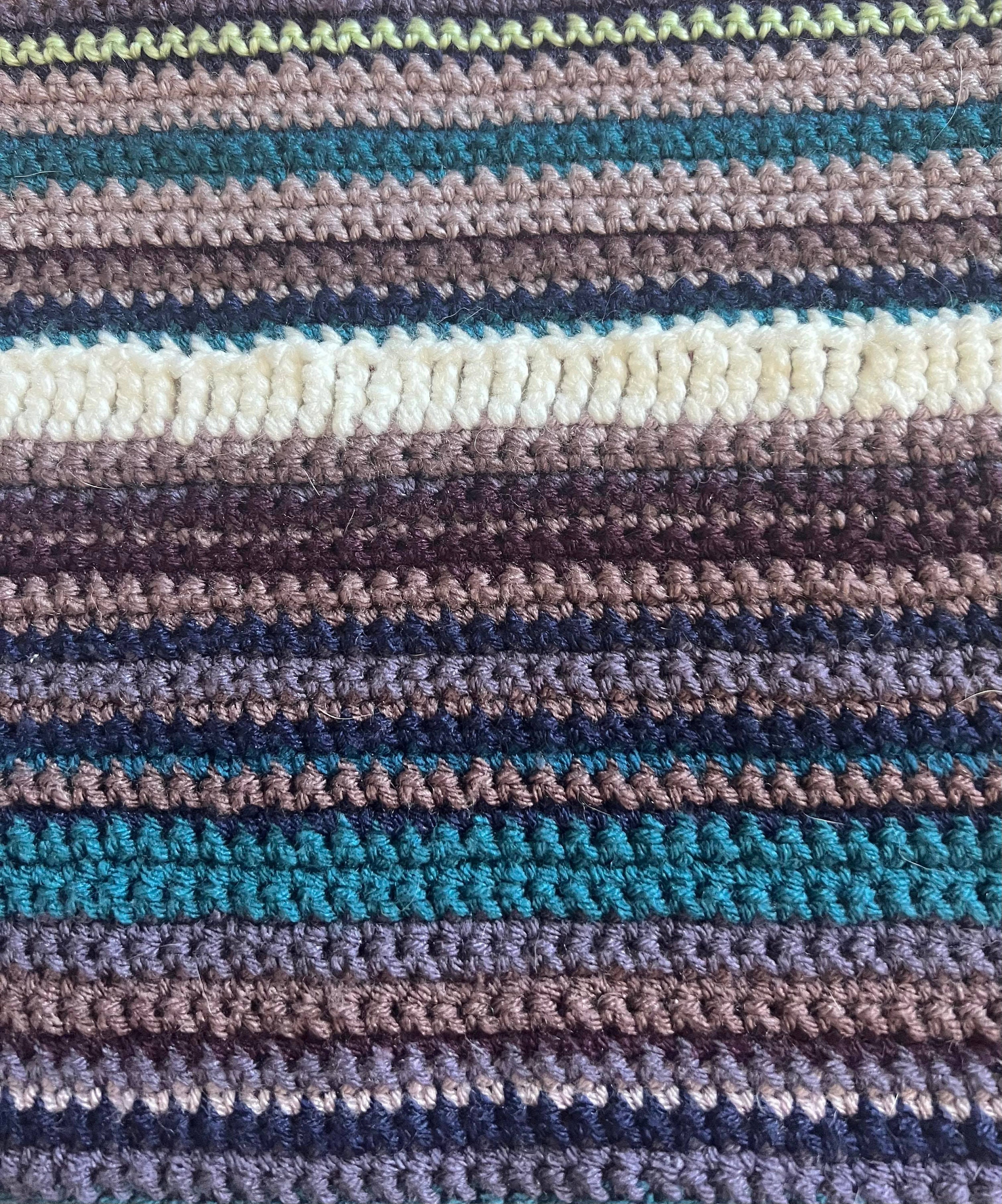 28 Crochet Temperature Blanket Patterns with Squares, Stripes, Hexagons 21 Temperature Blanket Patterns