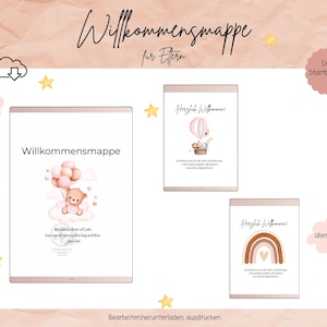 Kindergarten Willkommensmappe | Eingewöhnung Kita – Eltern Info Mappe |  Welcome Folder| PDF Download