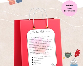 First aid kit for parents during the settling-in period | Printable PDF download |